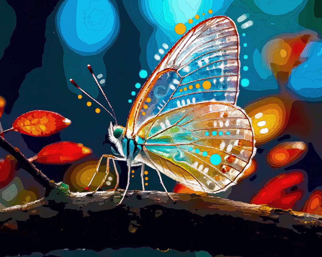 Crystalline Butterfly