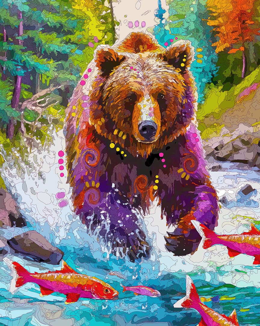 Upstream Catch Grizzly