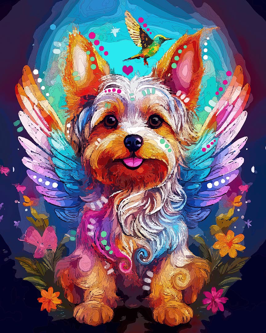 Heavenly Hummingbird Yorkie